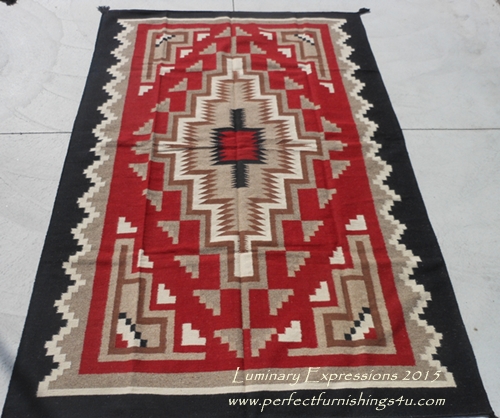 Red_Brown_TGH_Dazzler_Pak1616_hand_woven_wool_Rug_Closeup