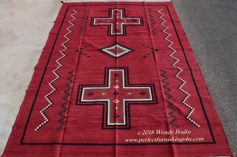 Textured_ Red_Chief_style_wool_rug_close_up_ views