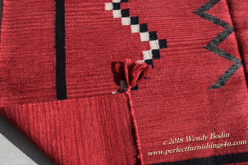 Textured_ Red_Chief_style_wool_rug_close_up_ views
