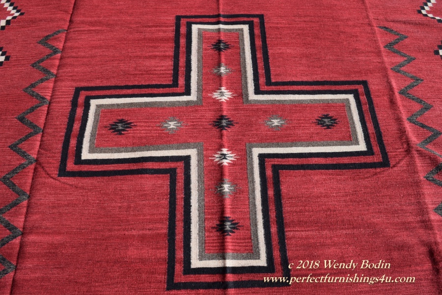 Textured_ Red_Chief_style_wool_rug_close_up_ views