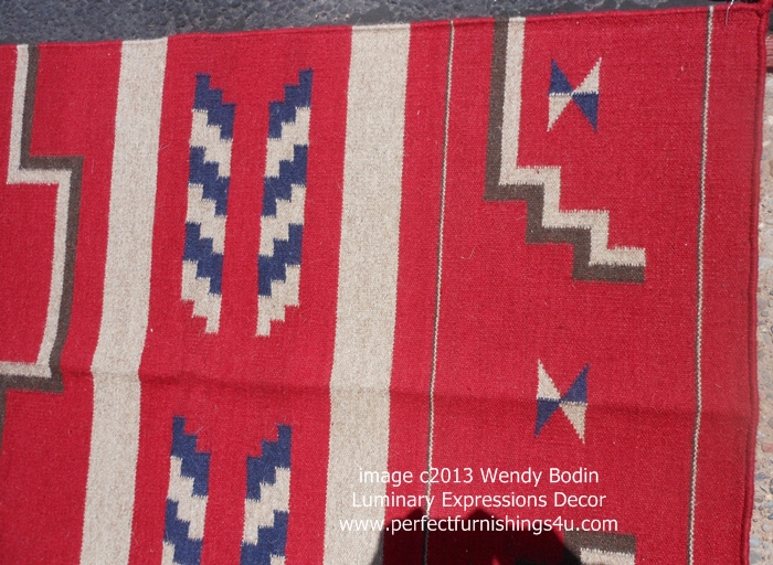 Chief Blanket style Pak 2170 hand_woven_wool_Rug_Closeup